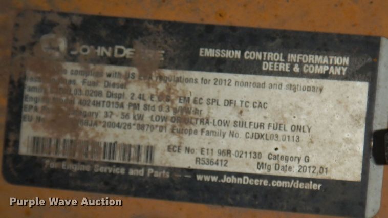 image for item DK0944 2010 John Deere 323D  tracked skid steer loader