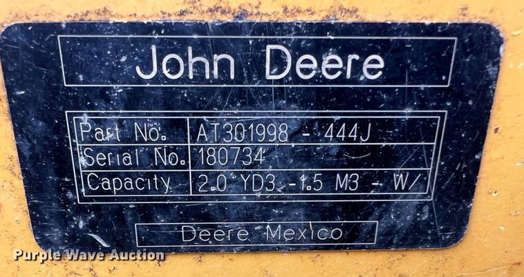 image for item DL4278 2007 John Deere 444J  high lift wheel loader