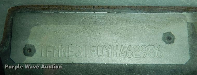 image for item DN1557 2000 Ford E350 XL Super Duty  van
