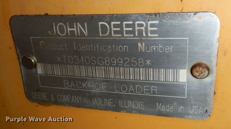 image for item DN7443 2001 John Deere 310SG  backhoe