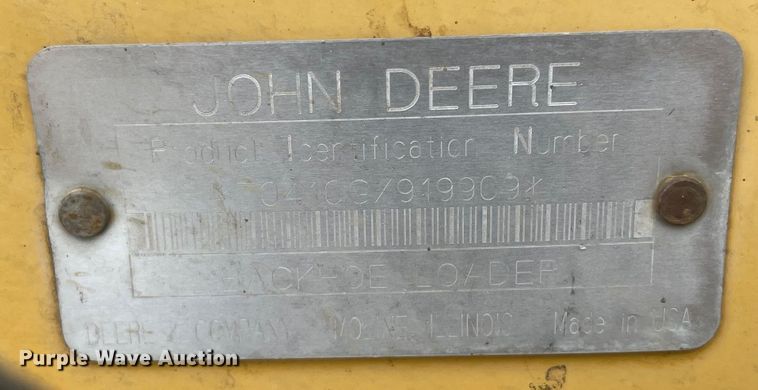image for item DN7444 2003 John Deere 410G  backhoe