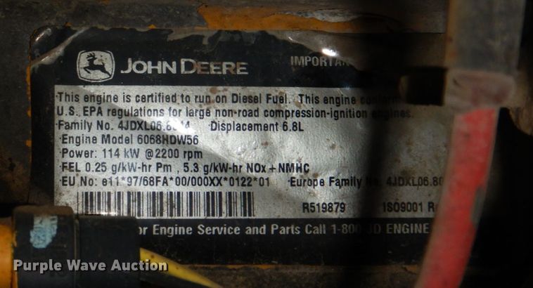 image for item DN7448 2005 John Deere 544J  wheel loader