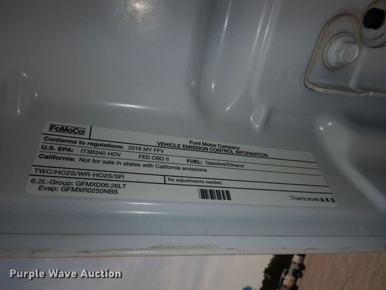 image for item DN7477 2016 Ford F250 Super Duty XLT  SuperCab pickup truck