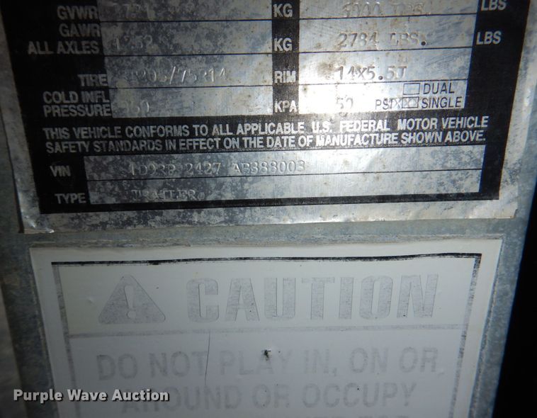 image for item DN7485 2010 Dempster  recycle trailer