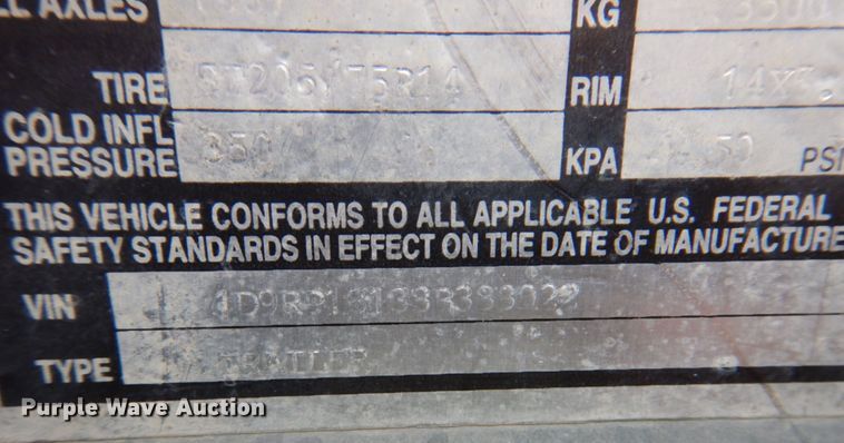 image for item DN7486 2008 Dempster  recycle trailer