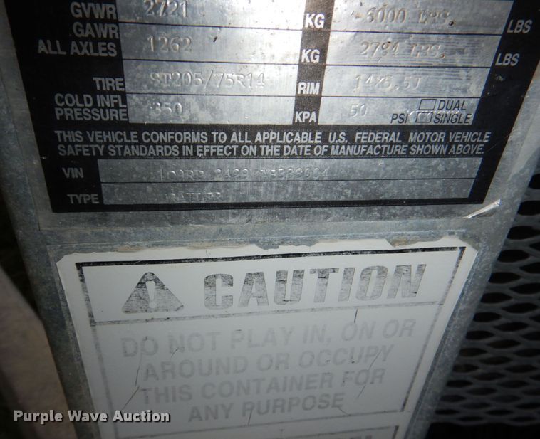 image for item DN7487 2010 Dempster  recycle trailer