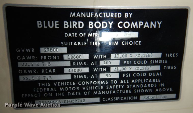 image for item DP3996 2005 Blue Bird TC2000  school bus