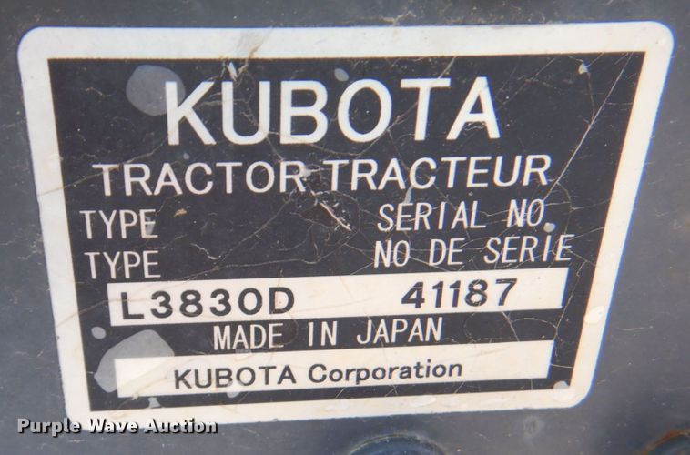 image for item DP4192 Kubota L3830D  MFWD tractor