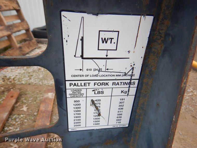 image for item DP4223 Bobcat  skid steer forks