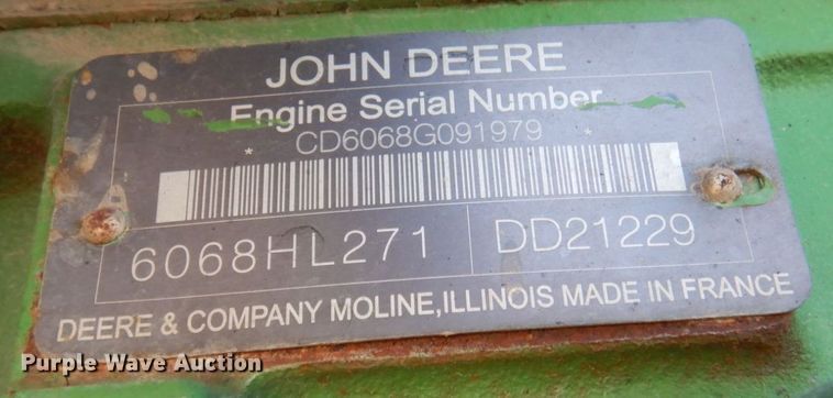 image for item DP5487 John Deere 6615  MFWD tractor