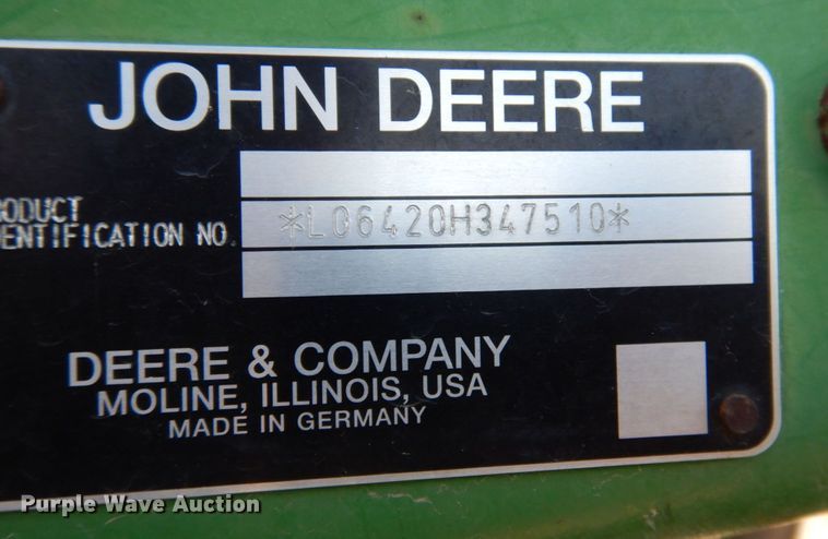 image for item DP5490 2002 John Deere 6420  tractor