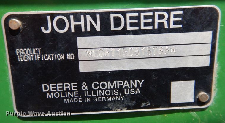 image for item DP5504 John Deere 6715  MFWD tractor