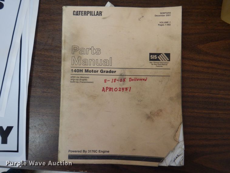 image for item DP5546 2005 Caterpillar 140H VHP  motor grader