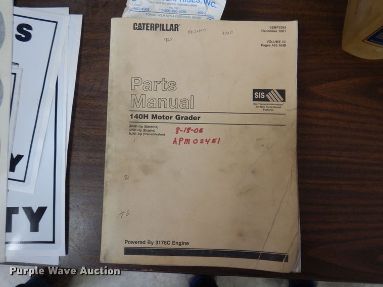image for item DP5546 2005 Caterpillar 140H VHP  motor grader