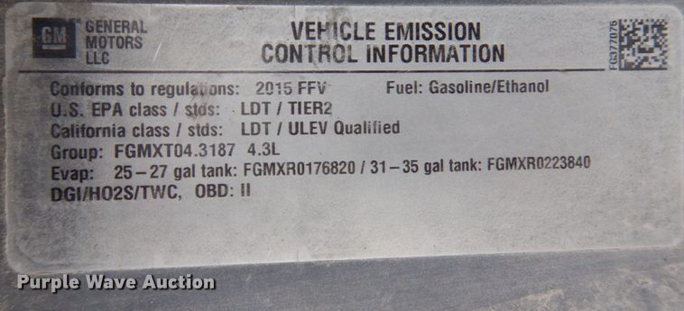 image for item DP5547 2015 Chevrolet Silverado 1500  Crew Cab pickup truck