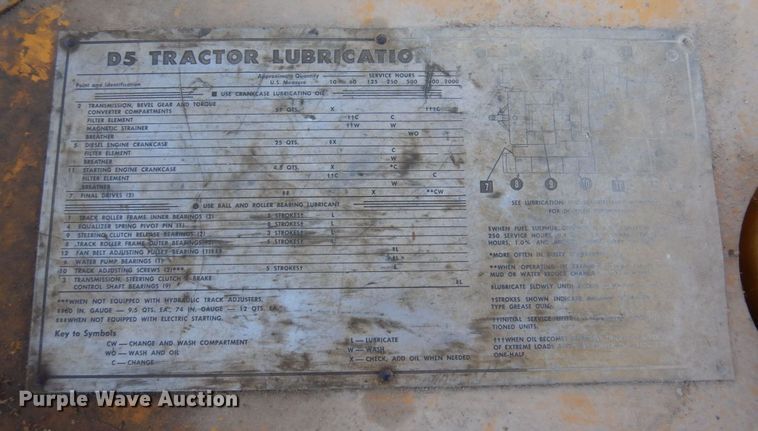 image for item DP5558 1967 Caterpillar D5  dozer