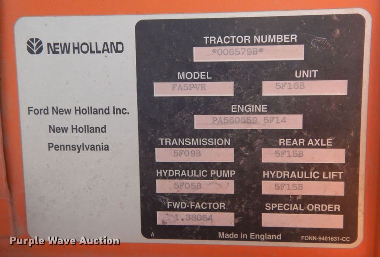 image for item DR1188 Ford 7740  MFWD tractor