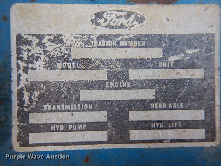 image for item DR1198 1974 Ford 4000  tractor