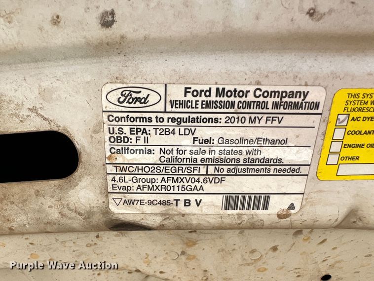 image for item DR1424 2010 Ford Crown Victoria Police Interceptor