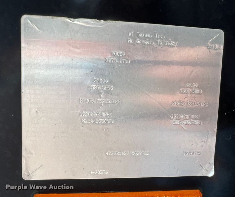 image for item DR1530 2004 Pacer CS716TA2  enclosed cargo trailer