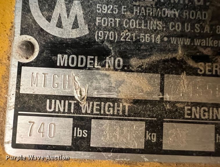 image for item DR1532 Walker MTGHS  ZTR lawn mower