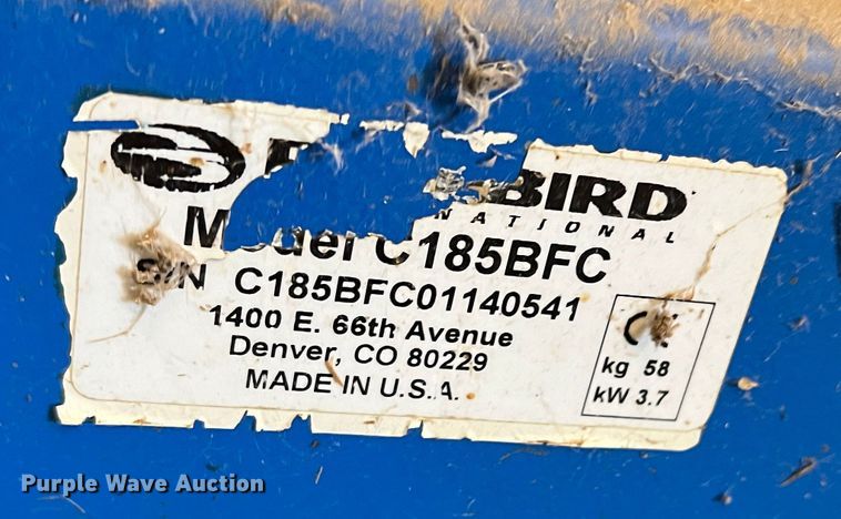 image for item DR1538 Blue Bird C18  dethatcher