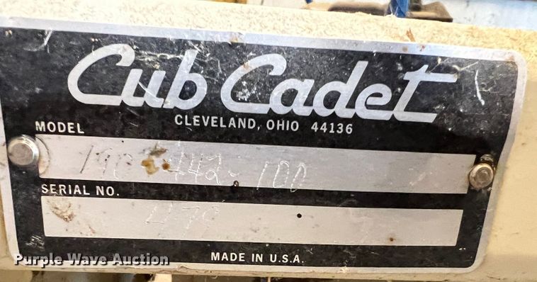 image for item DR1539 Club Cadet  rototiller