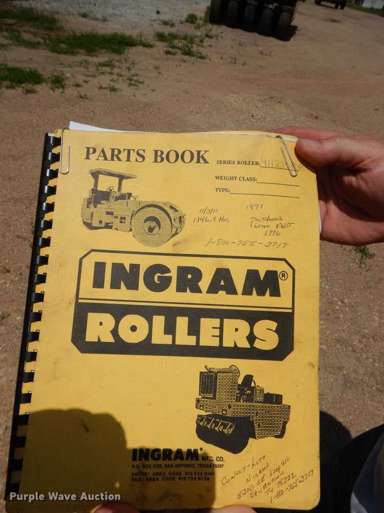 image for item DT9787 1971 Ingram 92800  pneumatic roller