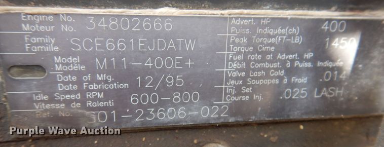 image for item JH9869 1996 Freightliner FLD112  semi truck