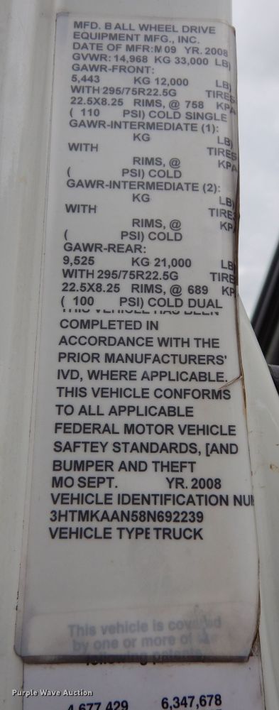 image for item JL9001 2008 International 4400  utility / service truck