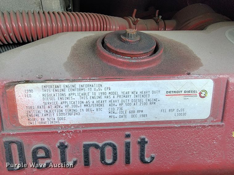 image for item JL9612 1990 Grumman  ladder fire truck