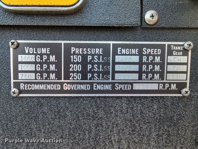 image for item JL9612 1990 Grumman  ladder fire truck