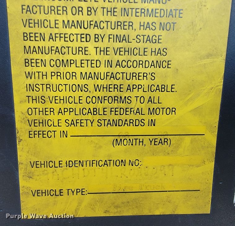 image for item JL9612 1990 Grumman  ladder fire truck