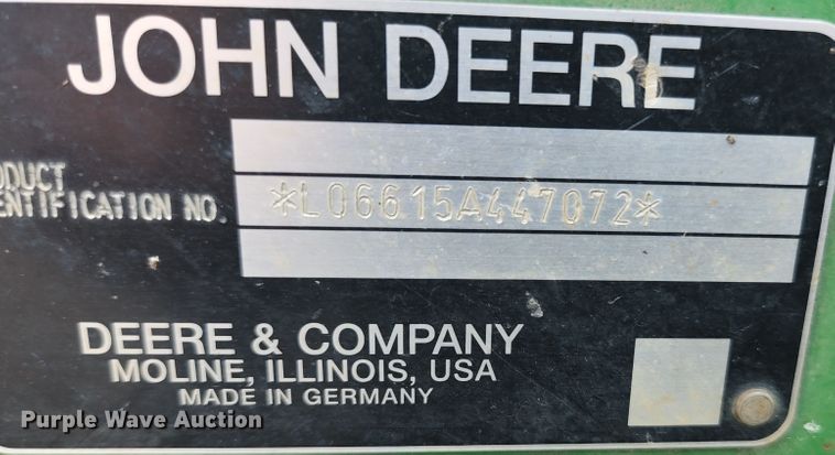 image for item JM9055 John Deere 6615  tractor
