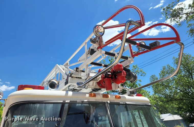 image for item JM9067 1985 Pierce Arrow  aerial platform fire truck