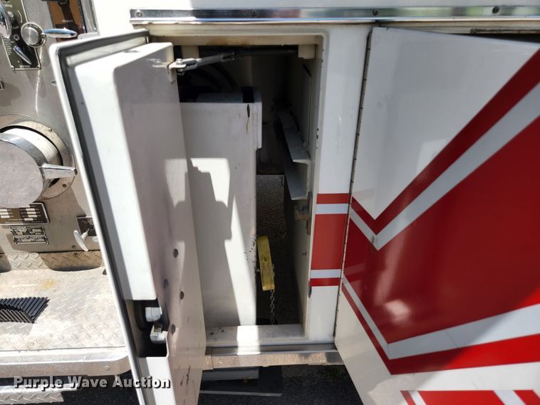 image for item JM9067 1985 Pierce Arrow  aerial platform fire truck