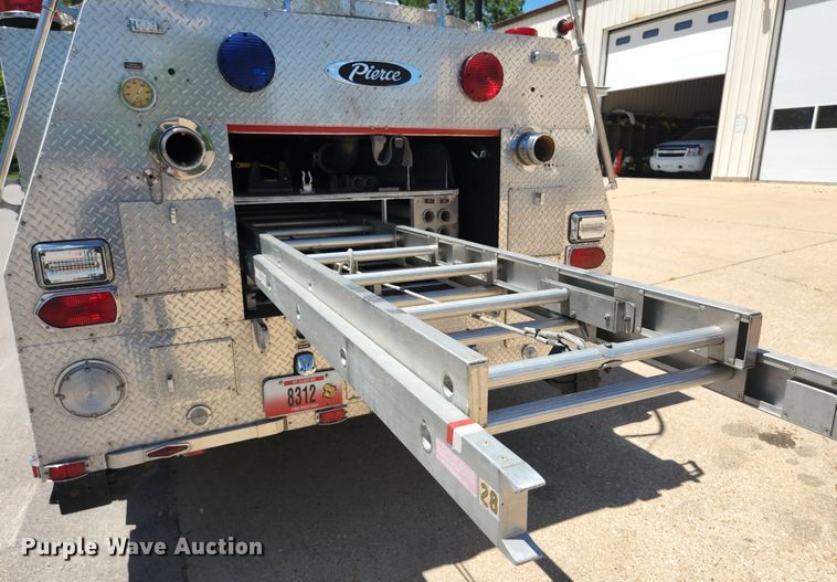 image for item JM9067 1985 Pierce Arrow  aerial platform fire truck