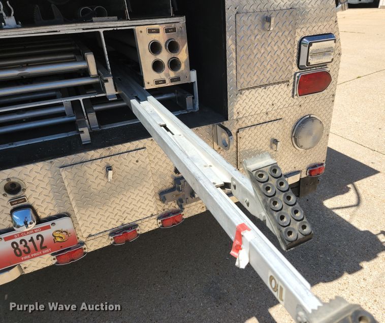 image for item JM9067 1985 Pierce Arrow  aerial platform fire truck