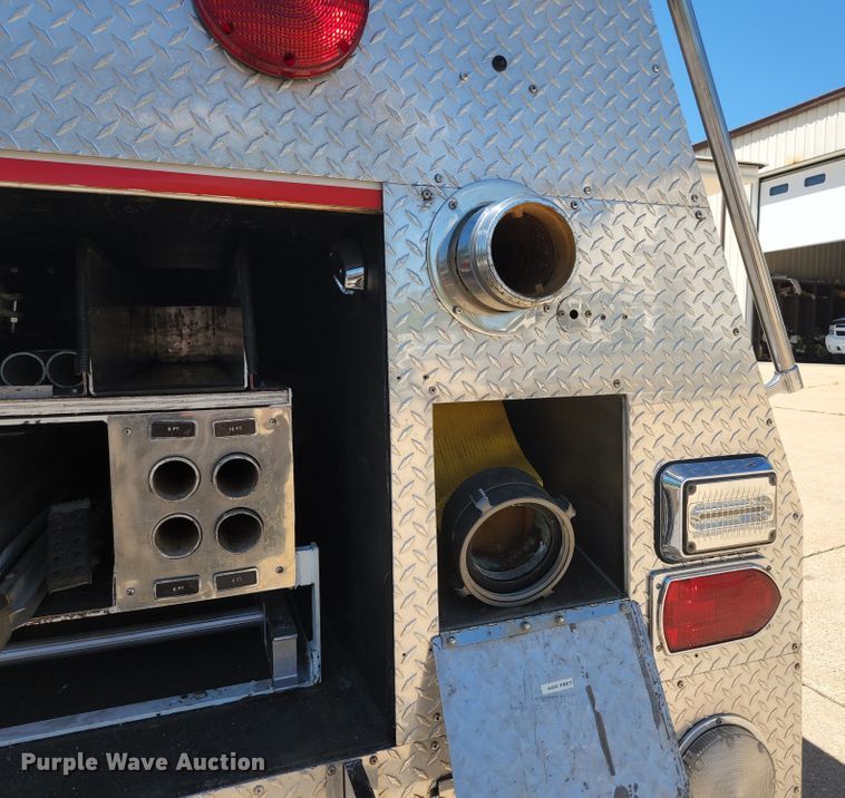 image for item JM9067 1985 Pierce Arrow  aerial platform fire truck