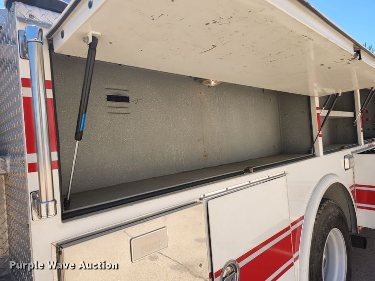 image for item JM9067 1985 Pierce Arrow  aerial platform fire truck