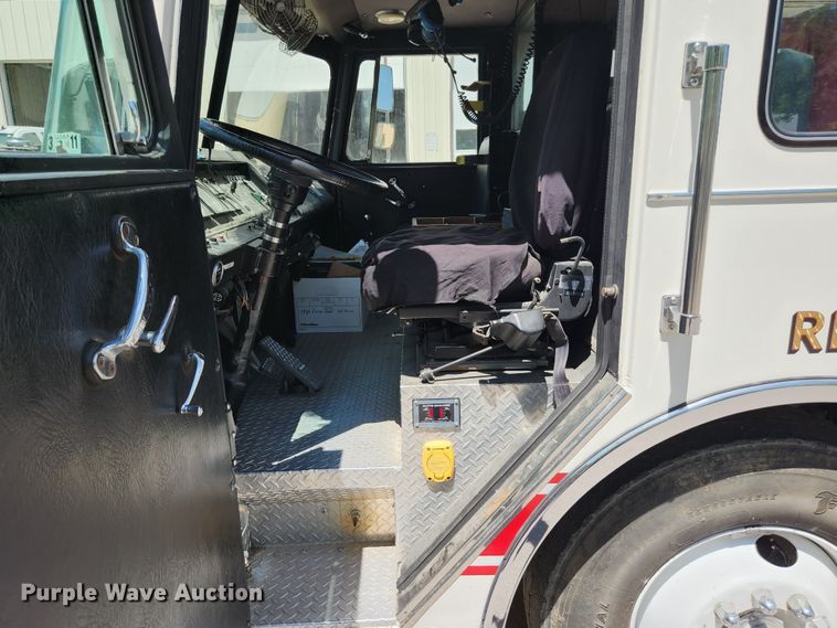 image for item JM9067 1985 Pierce Arrow  aerial platform fire truck