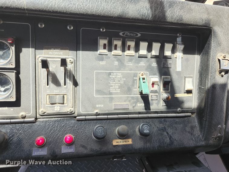 image for item JM9067 1985 Pierce Arrow  aerial platform fire truck