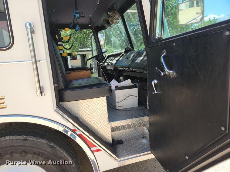 image for item JM9067 1985 Pierce Arrow  aerial platform fire truck