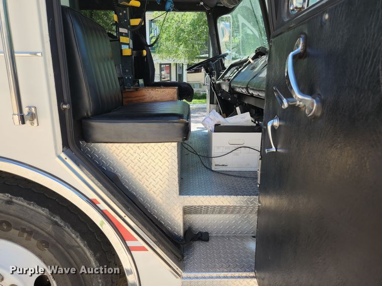 image for item JM9067 1985 Pierce Arrow  aerial platform fire truck