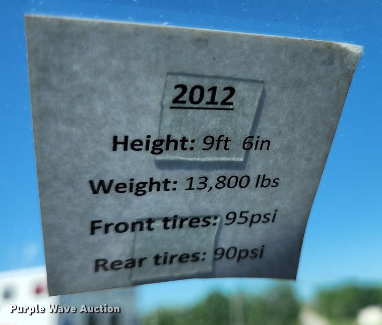 image for item JM9068 2012 Ford F450 Super Duty XLT  ambulance