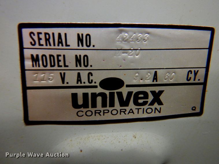 image for item JS9038 Univex M20  benchtop mixer