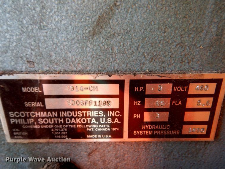 image for item JS9047 Scotchman 4014-C14  iron worker