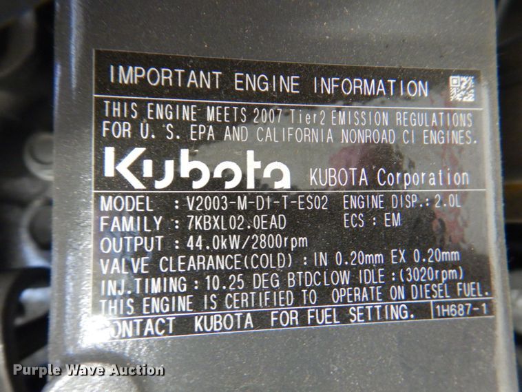 image for item JS9061 (4) Kubota V2003 engines