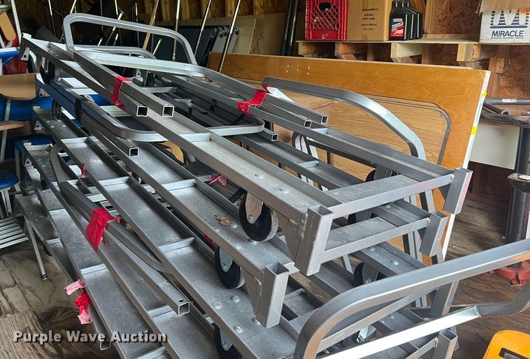 image for item KD9017 (6) aluminum chair carts