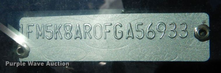 image for item KJ9893 2015 Ford Explorer Police Interceptor  SUV